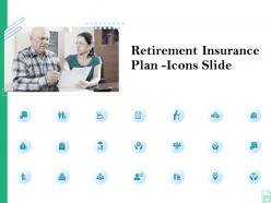 Retirement Insurance Plan Icons Slide