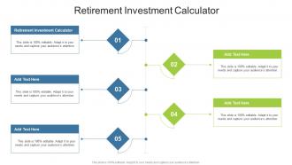 Retirement Investment Calculator In Powerpoint And Google Slides Cpb