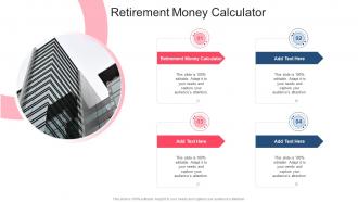 Retirement Money Calculator In Powerpoint And Google Slides Cpb