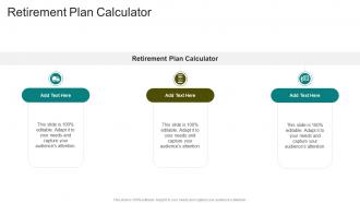 Retirement Plan Calculator In Powerpoint And Google Slides Cpb