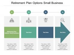 Retirement plan options small business ppt powerpoint presentation pictures example cpb