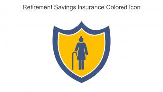 Retirement Savings Insurance Colored Icon In Powerpoint Pptx Png And Editable Eps Format