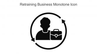Retraining Business Monotone Icon In Powerpoint Pptx Png And Editable Eps Format
