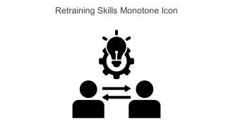Retraining Skills Monotone Icon In Powerpoint Pptx Png And Editable Eps Format