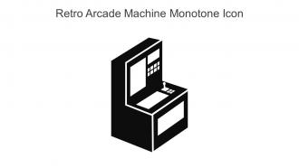 Retro Arcade Machine Monotone Icon In Powerpoint Pptx Png And Editable Eps Format