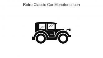 Retro Classic Car Monotone Icon In Powerpoint Pptx Png And Editable Eps Format