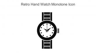 Retro Hand Watch Monotone Icon In Powerpoint Pptx Png And Editable Eps Format