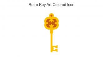 Retro Key Art Colored Icon In Powerpoint Pptx Png And Editable Eps Format