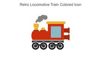 Retro Locomotive Train Colored Icon In Powerpoint Pptx Png And Editable Eps Format