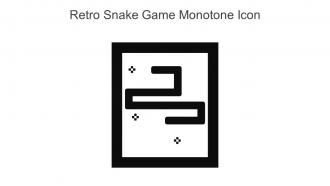 Retro Snake Game Monotone Icon In Powerpoint Pptx Png And Editable Eps Format