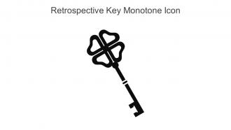 Retrospective Key Monotone Icon In Powerpoint Pptx Png And Editable Eps Format
