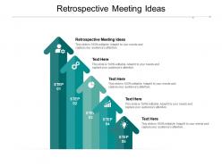 Retrospective meeting ideas ppt powerpoint presentation icon mockup cpb