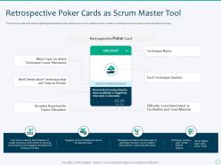 Retrospective poker cards as scrum master tool scrum master tools and techniques it