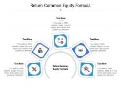 Return common equity formula ppt powerpoint presentation slides display cpb