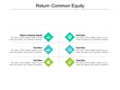 Return common equity ppt powerpoint presentation icon pictures cpb