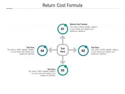 Return cost formula ppt powerpoint presentation slides template cpb