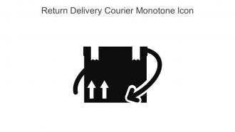 Return Delivery Courier Monotone Icon In Powerpoint Pptx Png And Editable Eps Format