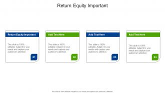 Return Equity Important In Powerpoint And Google Slides Cpb