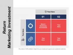 Return marketing investment ppt powerpoint presentation infographic template deck cpb