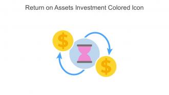 Return On Assets Investment Colored Icon In Powerpoint Pptx Png And Editable Eps Format