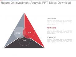 Return on investment analysis ppt slides download