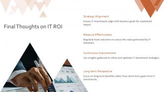 Return On Investment Information Technology PPT PowerPoint ACP Images Professionally