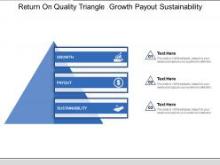 Return On Quality Triangle Growth Payout Sustainability