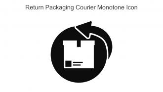 Return Packaging Courier Monotone Icon In Powerpoint Pptx Png And Editable Eps Format