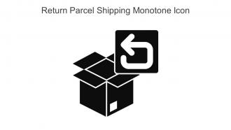Return Parcel Shipping Monotone Icon In Powerpoint Pptx Png And Editable Eps Format