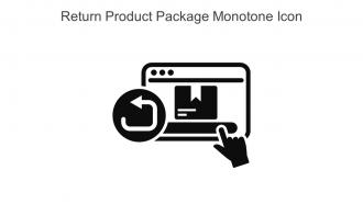Return Product Package Monotone Icon In Powerpoint Pptx Png And Editable Eps Format