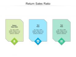 Return sales ratio ppt powerpoint presentation ideas format ideas cpb