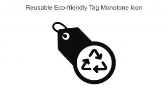Reusable Eco Friendly Tag Monotone Icon In Powerpoint Pptx Png And Editable Eps Format