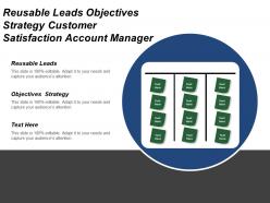 Reusable leads objectives strategy customer satisfaction account manager