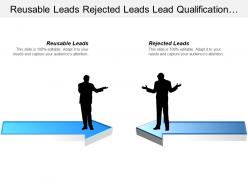 Reusable leads rejected leads lead qualification account manager