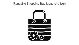 Reusable Shopping Bag Monotone Icon In Powerpoint Pptx Png And Editable Eps Format