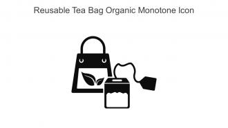 Reusable Tea Bag Organic Monotone Icon In Powerpoint Pptx Png And Editable Eps Format