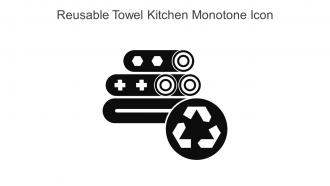 Reusable Towel Kitchen Monotone Icon In Powerpoint Pptx Png And Editable Eps Format