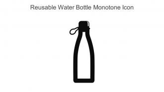Reusable Water Bottle Monotone Icon In Powerpoint Pptx Png And Editable Eps Format