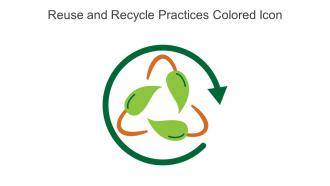 Reuse and Recycle Practices Colored Icon in powerpoint pptx png and editable eps format