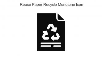 Reuse Paper Recycle Monotone Icon In Powerpoint Pptx Png And Editable Eps Format