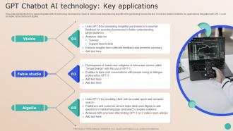 Revamping Future Of GPT Based GPT Chatbot AI Technology Key Applications ChatGPT SS V