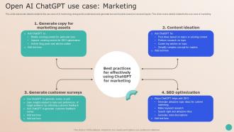 Revamping Future Of GPT Based Open AI ChatGPT Use Case Marketing ChatGPT SS V