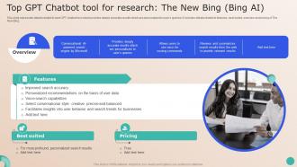 Revamping Future Of GPT Based Top GPT Chatbot Tool For Research The New Bing AI ChatGPT SS V