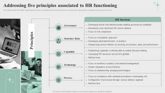 Revamping Hr Service Delivery Process Addressing Five Principles Associated To Hr Functioning