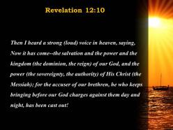 Revelation 12 10 god day and night has been powerpoint church sermon