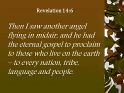 Revelation 14 6 i saw another angel flying powerpoint church sermon