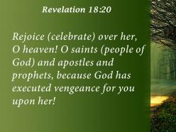 Revelation 18 20 the judgment she imposed powerpoint church sermon