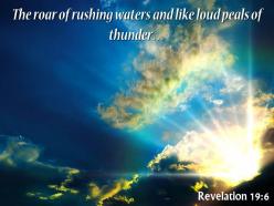 Revelation 19 6 the roar of rushing waters powerpoint church sermon