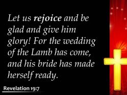 Revelation 19 7 his bride has made herself ready powerpoint church sermon