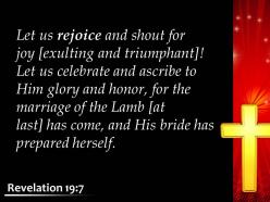 Revelation 19 7 his bride has made herself ready powerpoint church sermon